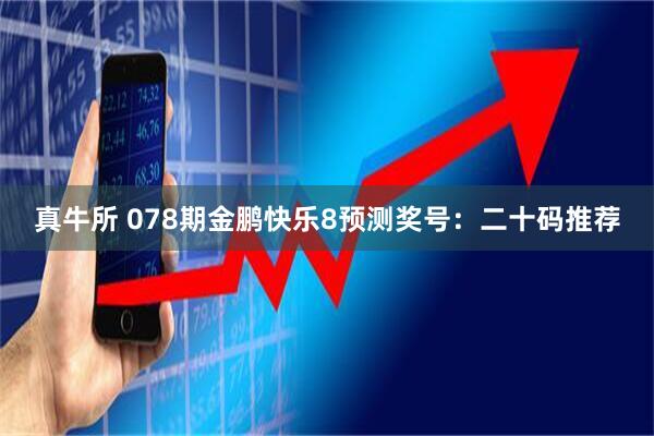 真牛所 078期金鹏快乐8预测奖号:二十码推荐
